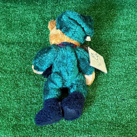 The Boyds Collection Emmett Elfberg 11" Bear Plush Fabric Hat Vintage 1996 NEW - Picture 8 of 14